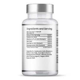 Euphoria Bliss Hyaluronic Acid 1000mg Complex | 90 Capsules | High Strength | Infused with Superfruits | Radiate. Rejuvenate. Refresh | Vegan