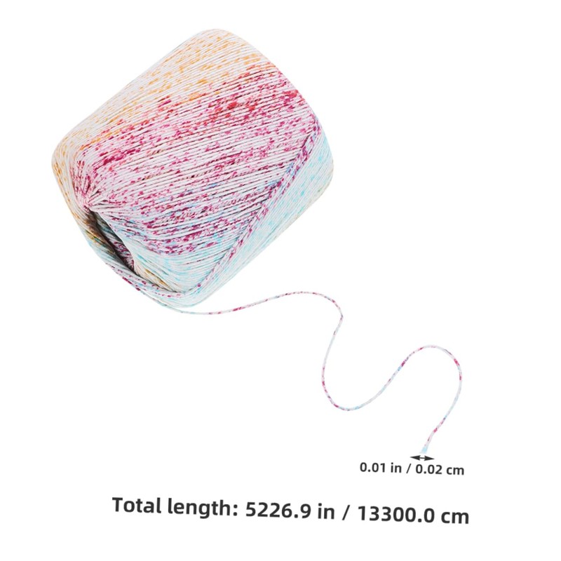 COHEALI 2pcs Handmade Woven Cotton Thread Multi-Function Crocheting Yarn DIY