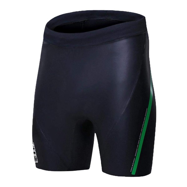 ZONE3 Neoprene Buoyancy Shorts 'The Next Step' 3/2mm (Black/Green, X-Small)