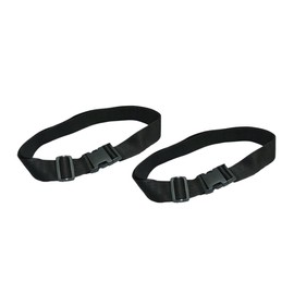 Baluue 2Pcs Nylon Wheelchair Safety Strap Skid Design for Enhanced Support Protection Quick Release Buckle for Easy Installation Adjustability for Users at Risk of Falling Black Color