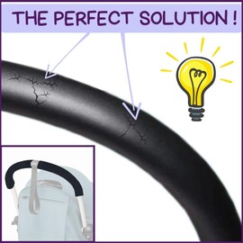 PROTEC TIF | Neoprene Handlebar Covers Compatible with BABYZEN YOYO2 | Fits over the Leather Handlebar |