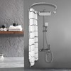 U Shaped Shower Curtain Rod Adjustable Stainless Steel U Shape