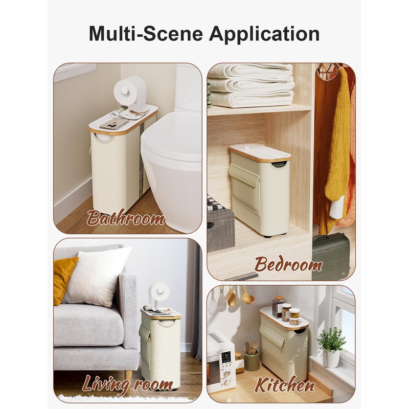 Toilet Paper Storage Basket Holder Holds 9-12 +1 Rolls Elegant