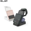 RE:QM 3 In 1 Wireless Charger 1ea, Type:Economical Set (30W Adapter + Main product) - Gray