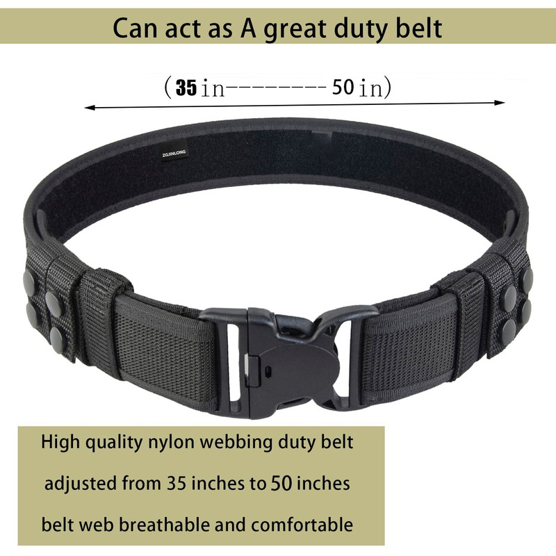 ZGJINLONG 10 in 1 Duty Belt Rig police Molded Pouches