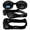Pacific Coast Airfoil Black Goggles with Interchangeable Polycarbonate Lenses -