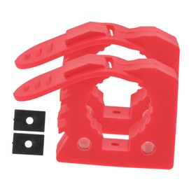 GRIRIW 2pcs Quick Release Rubber Clamp Mount for Trucks Adjustable Grip for Outdoor Use Rubber Material Easy Installation for Secure Fastening for Equipment and Tool Organization