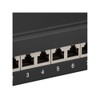 Goobay 93793 CAT 6 25.4cm Length Patch Panel, Black, 12