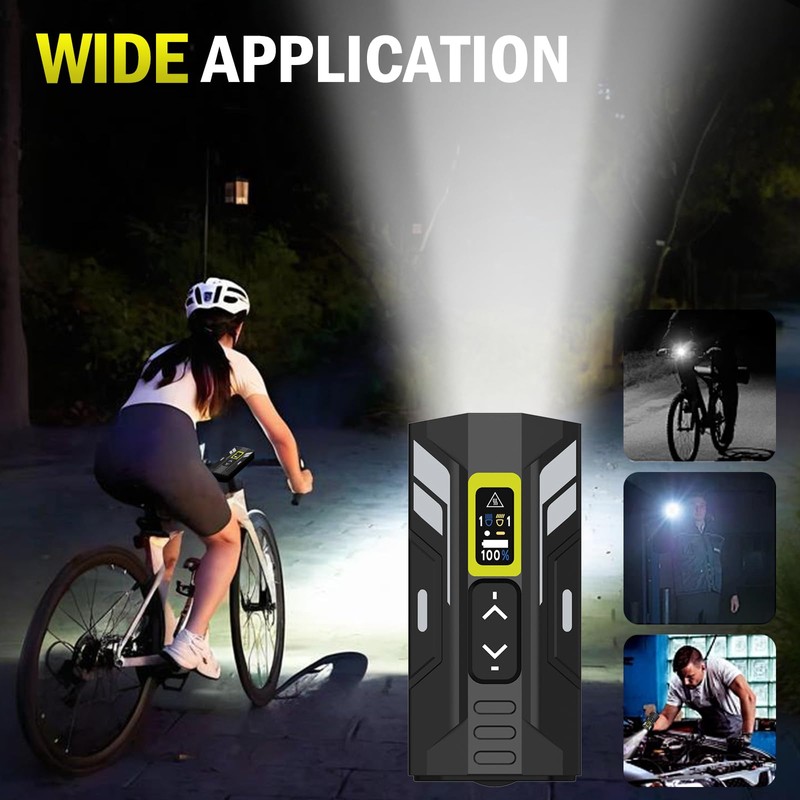Bike Light, 2000 Lumen Bike for Night Cycling, Type-c Fast