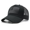 WALNOVA American Flag Trucker Cap, Adjustable Mesh Snapback USA Flag