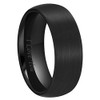 CROWNAL 4mm 6mm 8mm Black Ceramic Wedding Band Ring Men