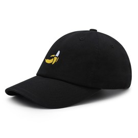 JPAK Banana Peel Premium Dad Hat Embroidered Cotton Baseball Cap Fruit Black