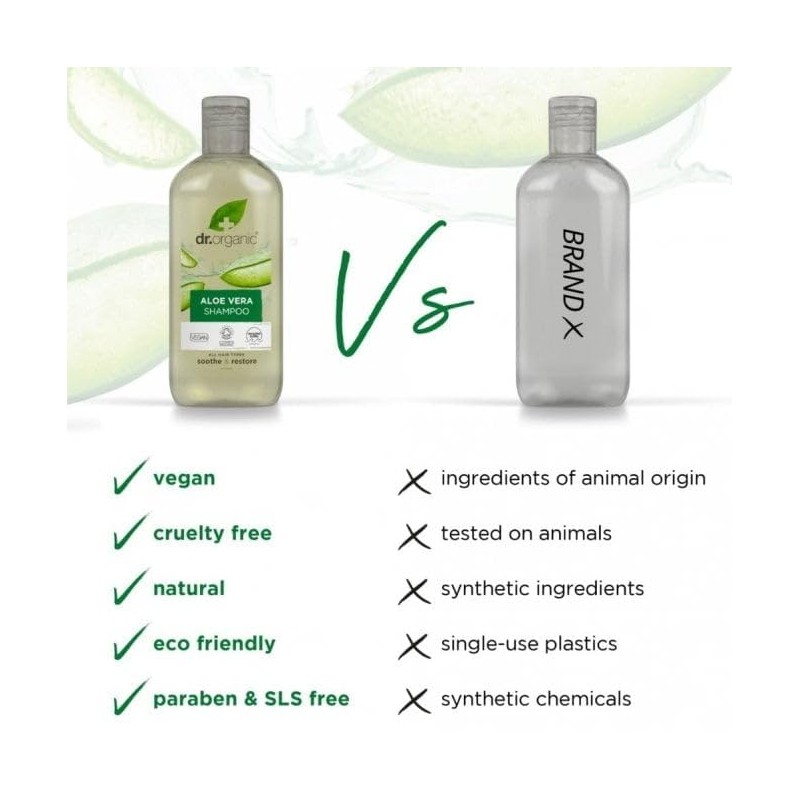 Dr Organic Aloe Vera Shampoo & Conditioner Duo - VEGAN