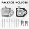 Lonffery Truck Tool Box Latch Stainless Steel Toolbox Paddle Lock