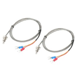 QUARKZMAN 2 x Temperature Sensors M8 Screw Temperature Sensor Thermocouples J Type 3.3 ft 0 to 750 °C (32 to 1382°F)