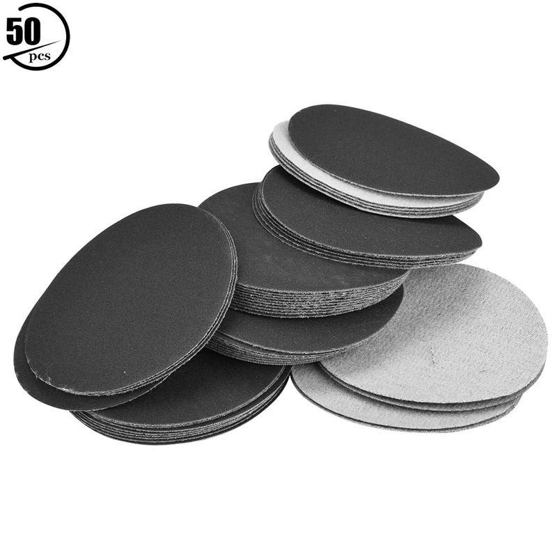 50pcs 75mm Sander Disc Hook and Loop Sanding Polishing Abrasive