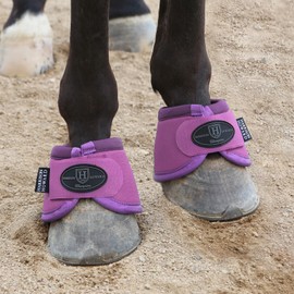 Harrison Howard Horse Bell Boots Overreach Bell Boots No-Turn Bell Boots for Horse-Sturdy Protective Hoof Boot
