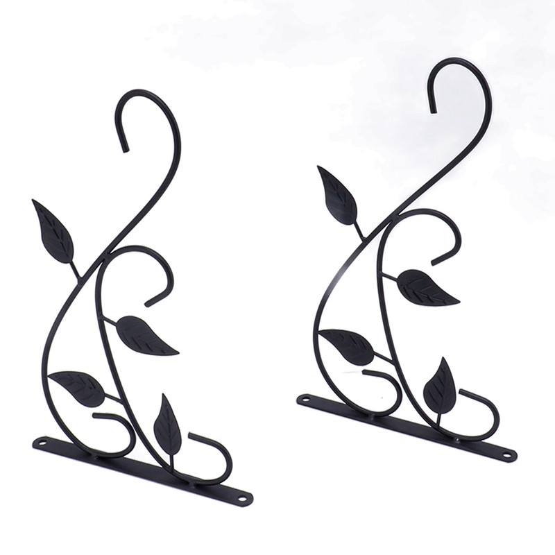 2pcs Hanging Plant Bracket Heavy Duty Rust Resistant Durable Iron