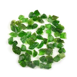 50 Carat Natural Green Russian Chrome Diopside Rough, Wholesale Raw Gemstone, Uncut Shape for Jewelry Making, Gemstone Supply Tool, Jewelry Making Stone, Rough, Raw Sapphire, (chrome-diopside)
