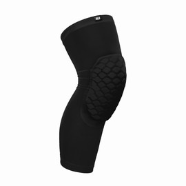 SLEEFS Basic Black Knee Pad - Compression Sleeve - Protection for Running, Volleyball, Basketball, All Sports - UPF 50+