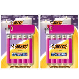 BIC Maxi Pocket Lighters, Reliable and Long-Lasting, Assorted Colors, 12-Pack