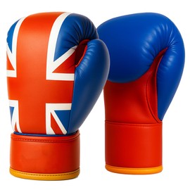 Toyana Kids Boxing Gloves Set for Sparring Punch Bag Practice Pairs, UK Flag Design, Junior Mitts Training Boxing Gloves for Kickboxing, Muay Thai, Punching Workout Fitness Sports Gift for Boys Girls