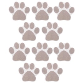 Alipis 10pcs Footprint Anti-Slip Stickers Dog paw Stickers Dog Footprint Stickers tubs treads Bathtub Non Slip Stickers Showers treads Flower Bathtub Stickers Non-Slip peva