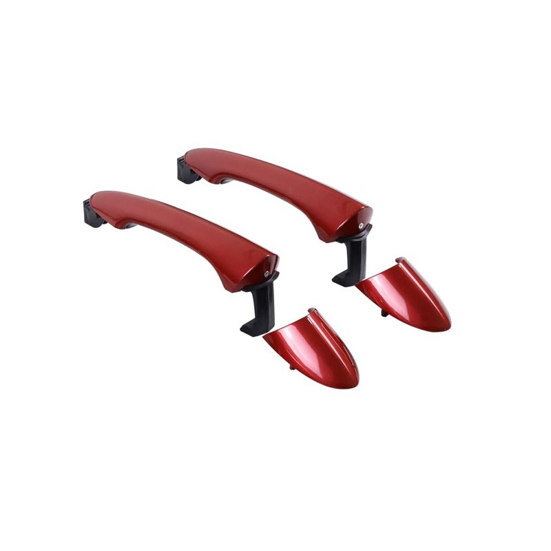 HUYILUN0104 Red 1 Lot 4 Doors Exterior Handle Outer Door