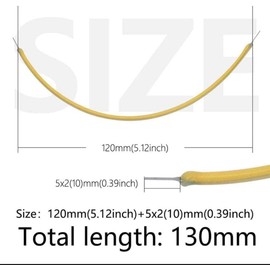 Zenarao Red 130mm Edison Bulb 3v Cob LED Filament Flexible Lamp Parts, Warm Light Edison Bulb Light Accessories, Flexible Filament, LED Bulbs Accessories