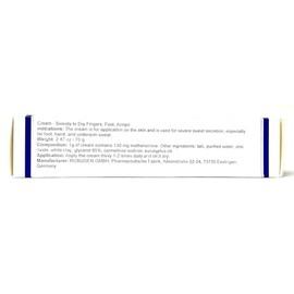 Crema 2.47 oz - Dedos sudorosos a secos, pies, axilas