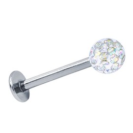 SoulCats Labret Tragus Monroe Lip Piercing, Stainless Steel