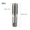 sourcing map Metric Hand Tap M24 Thread 3 Pitch 4
