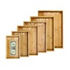 Bam & Boo - Natural Bamboo Serving Tray Modern Rectangular