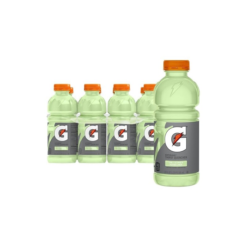 Gatorade Thirst Quencher, Lime Cucumber, 20 Fl Oz, 8 Pack