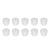 10Pcs Sound Amplifier Tips Silicone Anti Static Noise Reduction Double