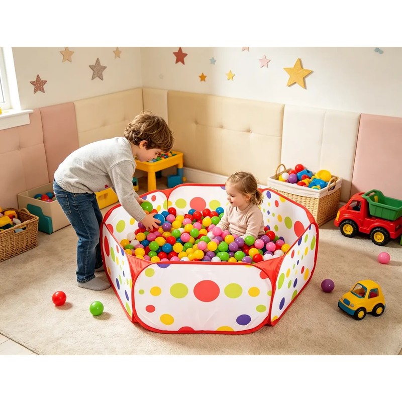 Alberca De Pelotas Piscina Pelotas Plegable Juego Didáctico