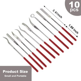 XAQISHIRE 10pcs Mini Heteromorphic Diamond Needle Files,Packed in Synthetic Leather Case,for high Precision Sanding Work on Wood,Plastic,Metal and Jewelry Carving
