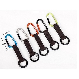 CellCase Portable Water Bottle Drink Buckle Hook Holder Clip Key Chain Ring Carabiner for Camping Hiking Traveling