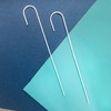 Sterling Silver Minimalist Helix Hook Ear Pins Simple Needle Earrings
