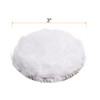 sourcing map 2pcs 3 Inch (75mm) Wool Buffing Pad 3"