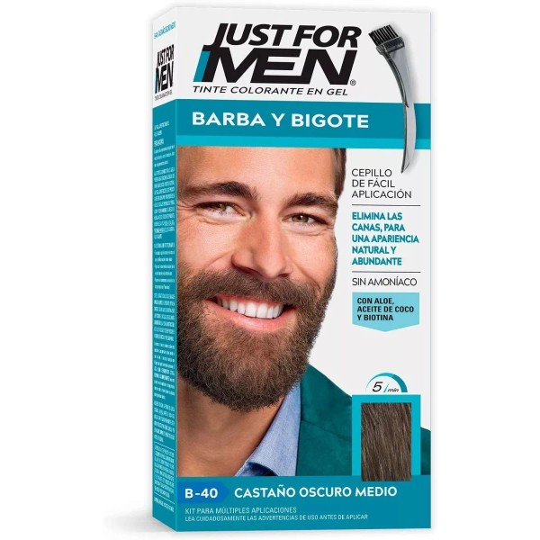 Just For Men Tinte Just For Men Barba Y Bigote Castaño Oscuro Med (b-40)