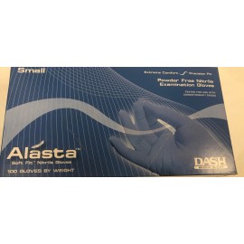 ALASTA ONE BOX/100 GLOVES Powder free Nitrile Gloves-SIZE SMALL
