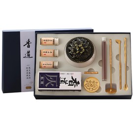 Pure Copper Incense Cone Burner Holder Set, Crackle Porcelain Incense Burner Kit, Elegant Craftsmanship with Variety of Scents, Box for Relaxation and Gift-Giving