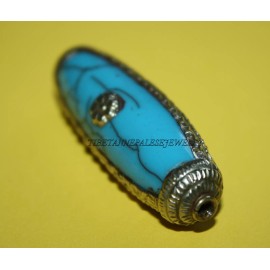 Handmade Nepal beads 1 Nepalese Beads Tibet Beads handmade beads crack resin beads B10