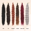 CHARSUN Deep Wave Crochet Hair Curly Braiding Hair 22 Inch