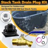 Stock Tank Drain Plug Kit Include 1-1/4" x 3/4" Pipe
