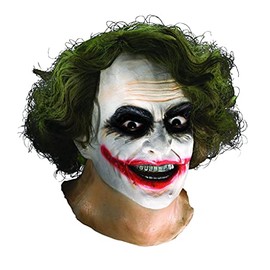 Rubie's Costume Co The Dark Knight Adult Joker Latex Mask With Hair, Multi, One Size