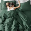 EaseHome Dark Green Full Size Bed Sheet Set -Deep Pocket