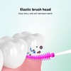 Jiawu Cepillo Interdental, 200 Cepillos Dentales de Silicona Suave para