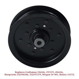 GELASKA 2 Pack 532196106 Husqvarna Idler Pulley with 532196104 Idler Pulley Replaces 532197379, 532197380, 196106, 197379, 496106, 196104, 197380 for Husqvarna Z254, LGT2554, LGT2654, RZ5424 Tractors
